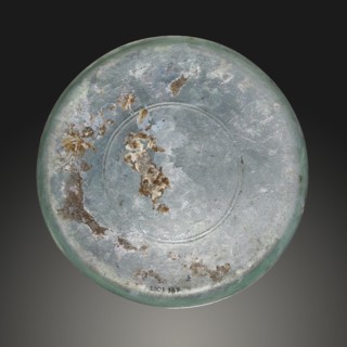 Plate; Eastern Mediterranean; 2nd - 3rd century; Glass; 1.7 x 14.7 cm, 11,16 x 5 13,16 in