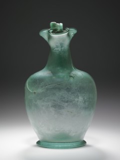 Oinochoe; Roman Empire; 3rd century; Glass; 21 x 11.8 cm, 8 1,4 x 4 5,8 in