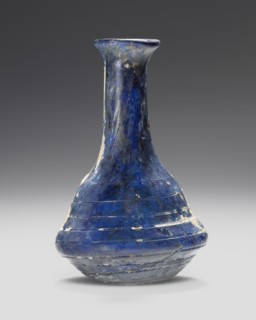 Ointment Flask; Roman Empire; 1st century; Glass; 7 x 4.5 cm, 2 3,4 x 1 3,4 in
