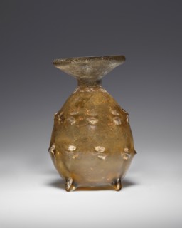 Sprinkler Flask; Roman Empire; 3rd - 4th century; Glass; 7 x 4.8 cm, 2 3,4 x 1 7,8 in