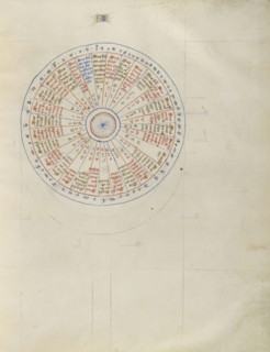 Chart; Virgil Master, French, active about 1380 - 1420, Paris, France; about 1405; Tempera colors, gold paint, gold leaf