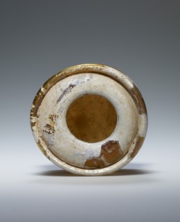 Amber-colored Pyxis; Eastern Mediterranean or Italy; 1st century; Glass; 5.8 cm, 2 5,16 in
