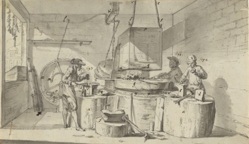 The Nail Makers; Jean-Michel Moreau le jeune, French, 1741 - 1814, about 1763; Pen and black ink and brush with gray wash