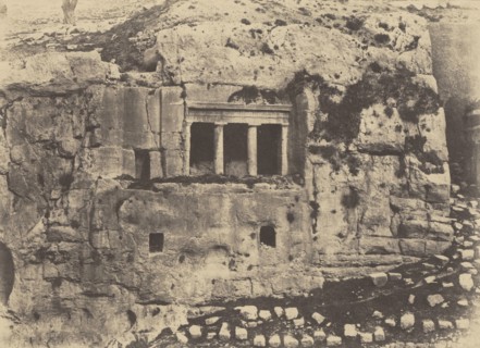 Jérusalem. Vallée de Josaphat. Tombeau de Saint Jacques; Auguste Salzmann, French, 1824 - 1872, Louis Désiré Blanquart-Evrard