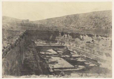 Jérusalem. Vasques de Salomon. Détails; Auguste Salzmann, French, 1824 - 1872, Louis Désiré Blanquart-Evrard French, 1802