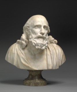 Belisarius; Jean-Baptiste Stouf, French, 1752 - 1826, about 1785 - 1791; Marble; 60 x 55 x 30 cm, 59.8748 kg