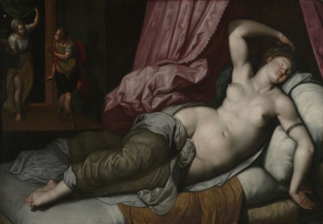 Paris Being Admitted to the Bedchamber of Helen; Jacob de Backer, Flemish, active 1545 - 1600, Italy; about 1585,1590