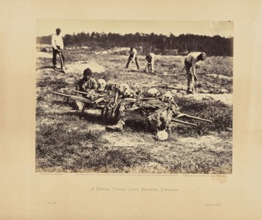 A Burial Party, Cold Harbor, Virginia; John Reekie, American, active 1860s, Alexander Gardner, American, born Scotland, 1821