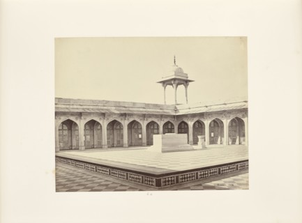 Secundra; The Mausoleum of Akbar, the Upper Marble Sarcophagus; Samuel Bourne, English, 1834 - 1912, Agra, India; about 1866