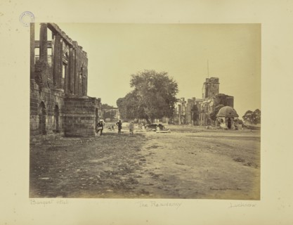 Lucknow; Residency and Banquetting sic Hall; Samuel Bourne, English, 1834 - 1912, Lucknow, India; 1864–1865; Albumen silver