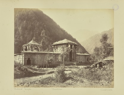Buddist sic Temple. Bannihar. Cashmere; Baker & Burke, British, 1867 - 1872, Buniyar, Kashmir, India, Asia; 1860s - 1870s