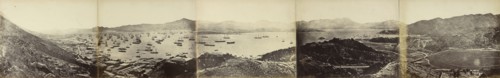 Panorama of Hong Kong, taken from Happy Valley; Felice Beato, 1832 - 1909, Henry Hering, 1814