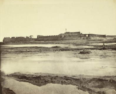 Exterior of North Fort on Peiho River, showing the English and French Entrance; Felice Beato, English, 1832 - 1909