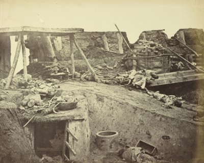 Interior of the English Entrance to North Fort; Felice Beato, 1832 - 1909, Henry Hering, 1814
