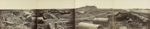 Panorama - Interior of the North Fort after its capture; Felice Beato, 1832 - 1909, Henry Hering