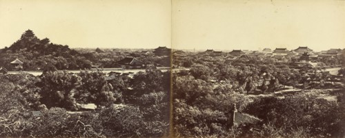 View of the Imperial Winter Palace, Peking, Beijing, China, showing the Artificial Hill; Felice Beato, 1832 - 1909, Henry