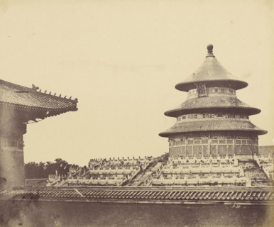 Temple of Heaven from the Place Where the Priests Are Burnt; Felice Beato, 1832 - 1909, Henry Hering