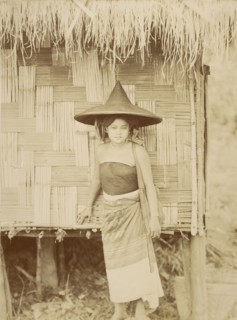 Shan Beauty; Felice Beato, 1832 - 1909, Burma; about 1889; Albumen silver print