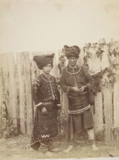 Kachin Women; Felice Beato, 1832 - 1909, Burma; about 1889; Albumen silver print