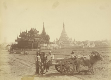 Pagoda and Kyaung Built by the Captain of King Thibaw Min's Bodyguard; Felice Beato, 1832 - 1909, Burma