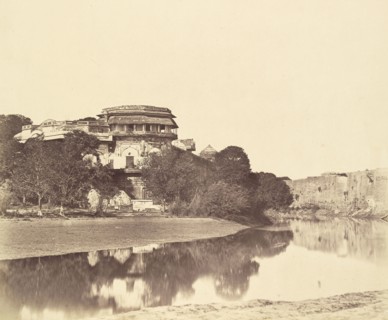 Portion of the Palace and Sulim Ghur; Felice Beato, 1832 - 1909, Delhi, India; 1858; Albumen silver print