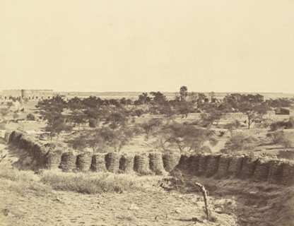 Mount Picquet, with in the Distance Metcalfe's House and Stables; Felice Beato, 1832 - 1909, Delhi, India