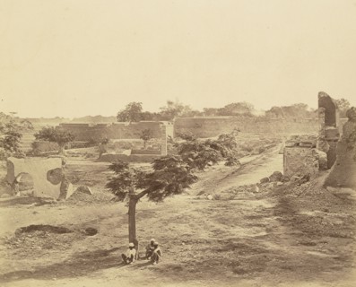 Water Bastion and Breach; Felice Beato, 1832 - 1909, Delhi, India; 1858; Albumen silver print