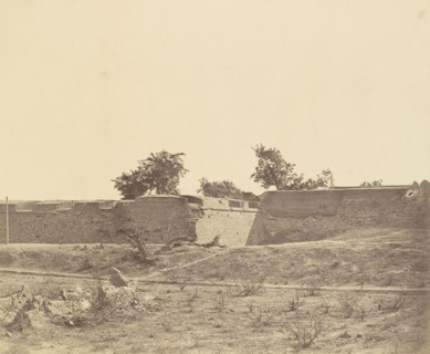 Water Bastion and Breach; Felice Beato, 1832 - 1909, Delhi, India; 1858; Albumen silver print