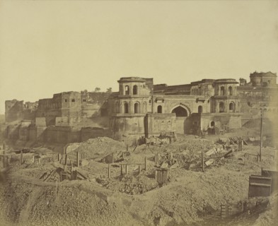 Macchi Bhawan; Felice Beato, 1832 - 1909, Lucknow, Uttar Pradesh, India; March - April 1858; Albumen