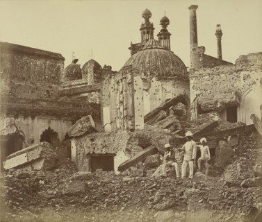 The Mine in the Chattar Manzil Exploded by the Enemy at the First Attack of General Henry Havelock; Felice Beato