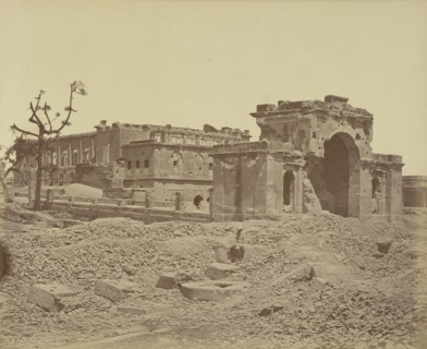Gateway and Banqueting Hall, Lucknow; Felice Beato, 1832 - 1909, Lucknow, Uttar Pradesh, India; April 1858