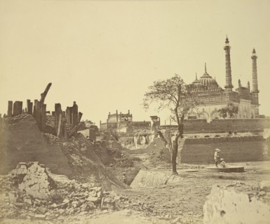 Ruins of a Sepoy Battery; Felice Beato, 1832 - 1909, Lucknow, Uttar Pradesh, India; 1858; Albumen silver