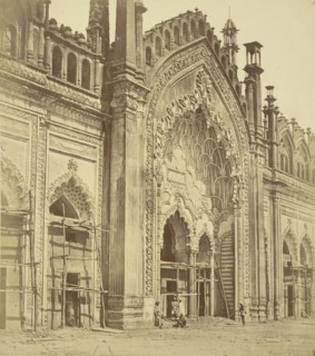 The Summa Musjid Gate, Lucknow; Felice Beato, 1832 - 1909, Lucknow, Uttar Pradesh, India; 1858; Albumen