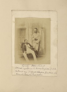 Major-General Sir Robert Napier and Lieutenant-Colonel William Wilberforce Harris Greathed, Bengal Royal Engineers; Felice Beato
