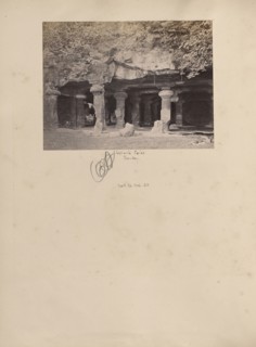 Elephanta Caves, Bombay; Bombay, India; about 1881; Albumen silver print