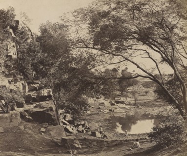 Left View of the Crow's Nest Battery; Felice Beato, 1832 - 1909, India; 1858 - 1859; Albumen silver print