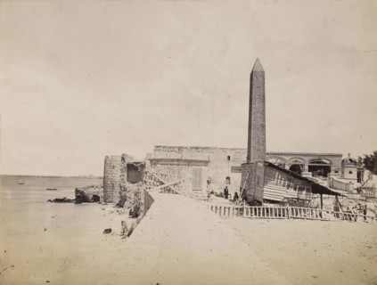 Obelisk; F. Meissner, French, active 1860s - 1870s, Alexandria, Egypt; before 1881; Albumen silver print