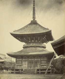 Single-storied Pagoda, Hachiman Shrine, Kamakura; Felice Beato, 1832 - 1909, Kamakura, Japan; 1867 - 1868