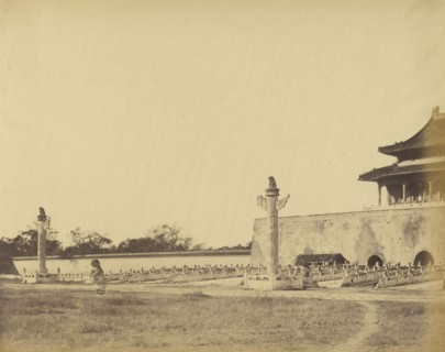 Entrance to the Winter Palace, Pekin, Beijing, China, October 1860; Felice Beato, 1832 - 1909, October 1860
