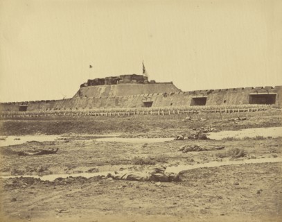 Rear of the North Fort Showing the Retreat of the Chinese Army, August 21, 1860; Felice Beato, 1832 - 1909