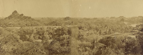 View of the Imperial Winter Palace, Pekin, Showing the Artificial Mill, October 29, 1860; Felice Beato