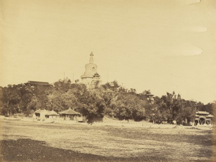 The Great Pagoda on the Imperial Winter Garden Palace, October 29, 1860; Felice Beato, 1832 - 1909, Pekin
