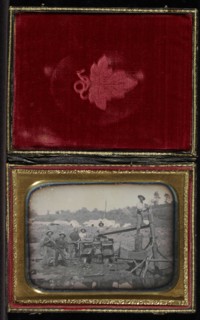 Placer Mining Scene; Unknown, Attributed to Carleton Watkins, American, 1829 - 1916, California, Placer, United States
