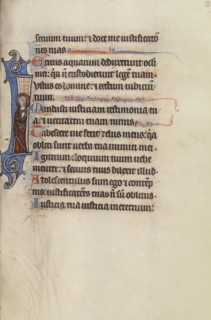 Initial I: A Saint; Bute Master, Franco-Flemish, active about 1260 - 1290, Paris, written, France; illumination about 1270