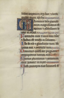 Initial C: Clerics Singing from a Book; Bute Master, Franco-Flemish, active about 1260 - 1290, Paris, written, France