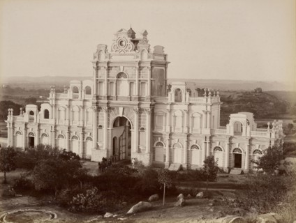 Gateway, Faluknuma Palace; Lala Deen Dayal, Indian, 1844 - 1905, India; 1888; Gelatin silver print; 20.6 x 27.1 cm