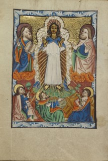 The Transfiguration; Norfolk perhaps, written, East Anglia, England; illumination about 1190; written about 1490; Tempera