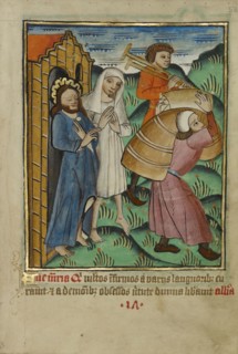 Christ as a Healer; Norfolk perhaps, written, East Anglia, England; illumination about 1190; written about 1490; Tempera colors