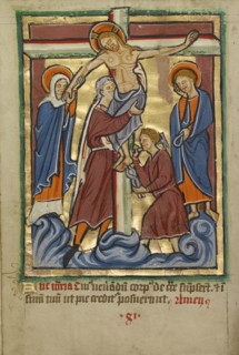 Decorated Text Page; York perhaps, illuminated, Northern, England; illumination about 1190; written about 1490; Tempera colors