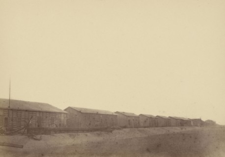 Landscape with Warehouses; Théodule Devéria, French, 1831 - 1871, France; 1865; Albumen silver print